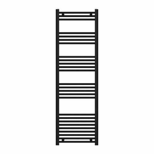 Radiatore Termoarredo Scaldasalviette Nero Opaco Con Tubolari Ø25Mm Modello Elvia - Mm 840X450 Watt 377 Int.400 - Mam