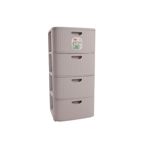 Cassettiera 'Domus' Greige - Stefanplast