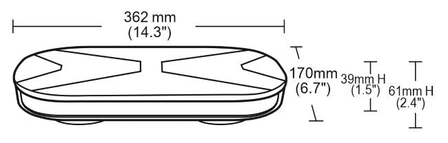 Barra a LED magnetica 12-24V DC 76W