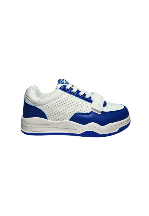 ICEBERG Scarpe Adulto unisex Iceberg Colore bianca e blu. Tomaia in pelle, dettagli traforati, chiusura con lacci, cinturino in velcro aggiuntivo. da uomo