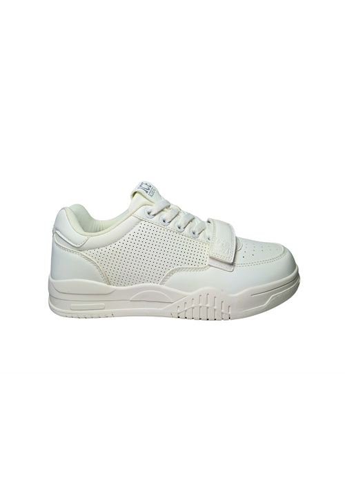 ICEBERG Scarpe Adulto unisex Iceberg Colore bianco. Tomaia in pelle, dettagli traforati, chiusura con lacci, cinturino in velcro aggiuntivo. da uomo
