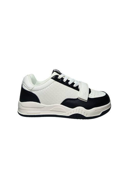 ICEBERG Scarpe Adulto unisex Iceberg Colore bianco e nero. Tomaia in pelle, dettagli traforati, chiusura con lacci, cinturino in velcro aggiuntivo. da uomo