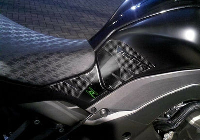 ADESIVI 3D PROTEZIONI LATERALI SERBATOIO per MOTO KAWASAKI Z1000 2014-2020 verde