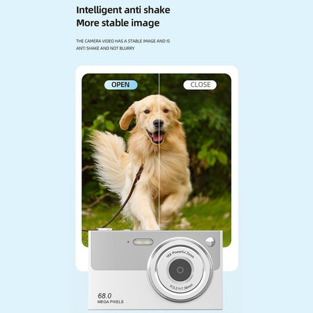 Fotocamera Digitale 4K WiFi Videocamera Compatta 6800W Pixel 16x Zoom