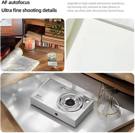 Fotocamera Digitale 4K WiFi Videocamera Compatta 6800W Pixel 16x Zoom