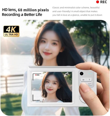 Fotocamera Digitale 4K WiFi Videocamera Compatta 6800W Pixel 16x Zoom