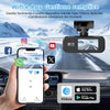 Dash Cam auto 4K+1080P, WiFi DashCam Free 64GB SD, Dash Cam G-Sensor, 170°Wide A