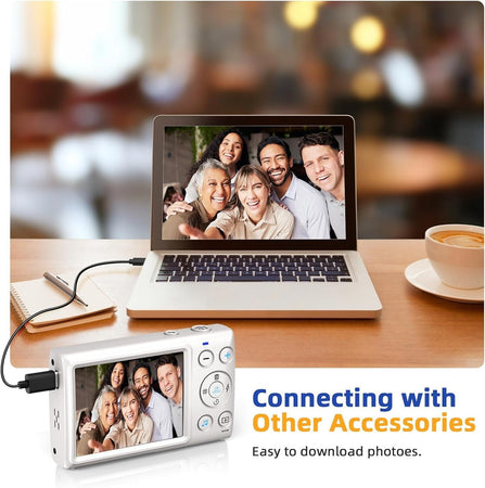 Fotocamera digitale CCN fotocamera da 64 MP 1080P FHD con schermo da 3,0 pollici