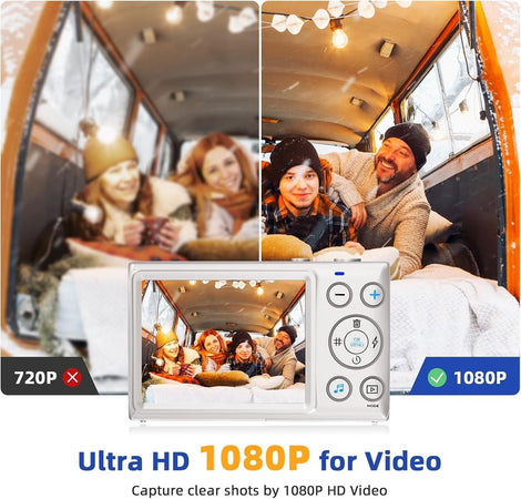 Fotocamera digitale CCN fotocamera da 64 MP 1080P FHD con schermo da 3,0 pollici