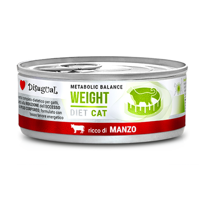 Disugual Metabolic Balance Weight gusto Manzo per Gatti Adulti 85gr