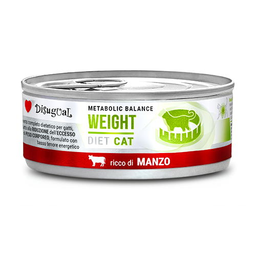 Disugual Metabolic Balance Weight gusto Manzo per Gatti Adulti 85gr