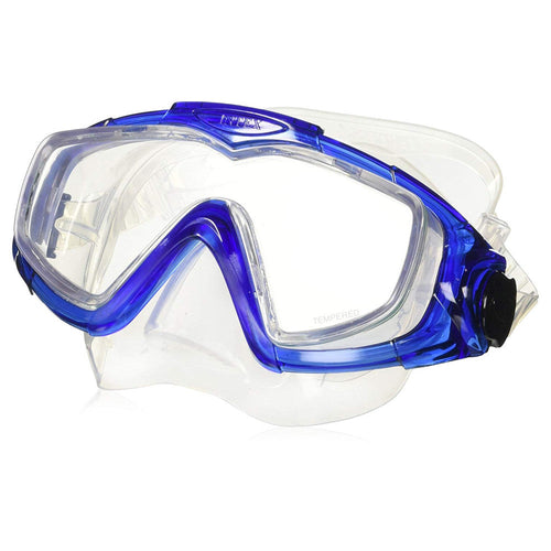 Maschera sub in vetro e silicone per immersioni e snorkeling da adulti
