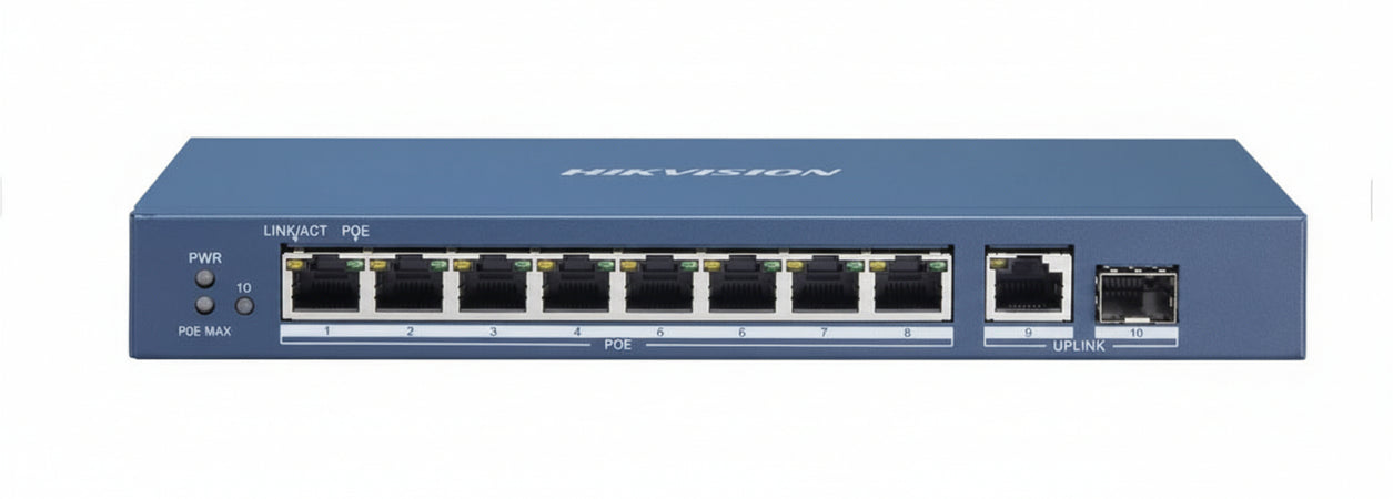 Switch gigabit porte: 8 poe 10/100/1000 - DS-3E0510P-E/M