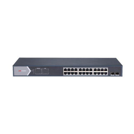 Switch hikvision 24p gigabit poe + 2 uplink gigabit sfp budget poe 225w l2 unmanaged - ds-3e0526p-e/m