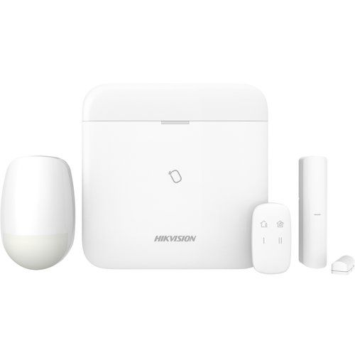 Hikvision kit ax pro 4g 96zone dual sim1 telecomando1 rivelatore pir 1 contatto magnetico 3 tag - ds-pwa96-kit-we - 302401684