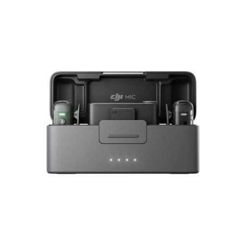 Microfono dji djmic3 mic 2 (2 tx + 1 rx + charging case) shadow black