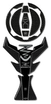 KIT ADESIVI 3D PROTEZIONI SERBATOIO compatibili per MOTO KAWASAKI Z650 carbon