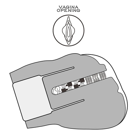 Masturbatore maschile ano vagina morbida vibrante con vibrazione e mutandine BITCH