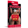 Mutandina con scritta sexy stampata e vibratore indossabile Taglia L-M