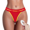 Mutandina con scritta sexy stampata e vibratore indossabile Taglia XS-S