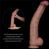 LOVETOY Pene dildo gigante in silicone a doppia densità XXL color carne cm 37
