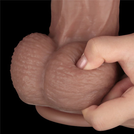 LOVETOY Pene dildo gigante in silicone a doppia densità XXL color carne cm 37