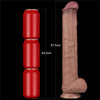 LOVETOY Pene dildo gigante in silicone a doppia densità XXL color carne cm 37