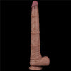 LOVETOY Pene dildo gigante in silicone a doppia densità XXL color carne cm 40
