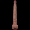 LOVETOY Pene dildo gigante in silicone a doppia densità XXL color carne cm 40
