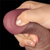 LOVETOY Pene dildo gigante in silicone a doppia densità XXL color carne cm 40
