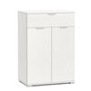 Mobile basso con 1 cassetto e 2 Ante, scarpiera Level guide in ABS h 111 cm