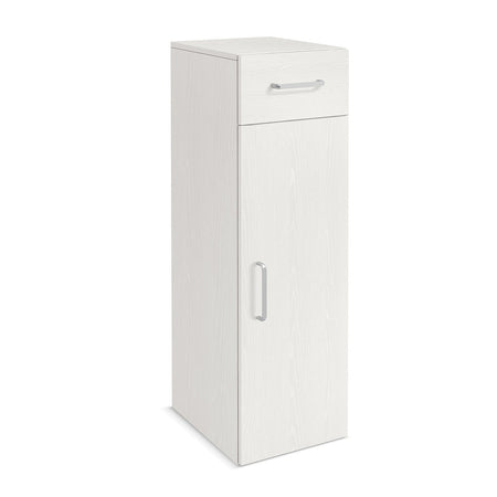 Colonna bassa con 1 anta e 1 cassetto, mobile componibile "Level" 30 x h 100 cm