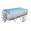 Piscina bestway 56442 2 steel pro max con accessori grigio