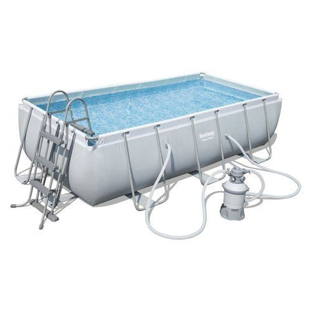 Piscina bestway 56442 2 steel pro max con accessori grigio