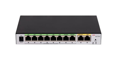 Hikvision controller 8-port gigabit poe, ap controller, 200 users - DS-3WG210GP-SI