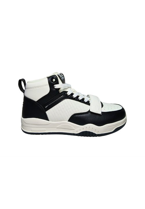 ICEBERG Scarpe Adulto unisex Iceberg Colore bianco e nero. Tomaia in pelle, dettagli traforati, chiusura con lacci, cinturino in velcro aggiuntivo. da uomo