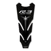 PARASERBATOIO ADESIVI 3D PROTEZIONE SERBATOIO compatibile per MOTO YAMAHA R3 yzf
