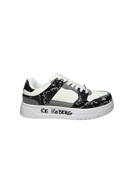 ICEBERG Scarpe Adulto unisex Iceberg Sneakers basse, stampa serpente, brand logo laterale. da uomo