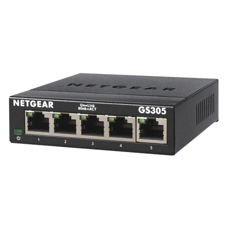 Switch di rete Netgear GS305 - 5 porte Unmanaged SOHO