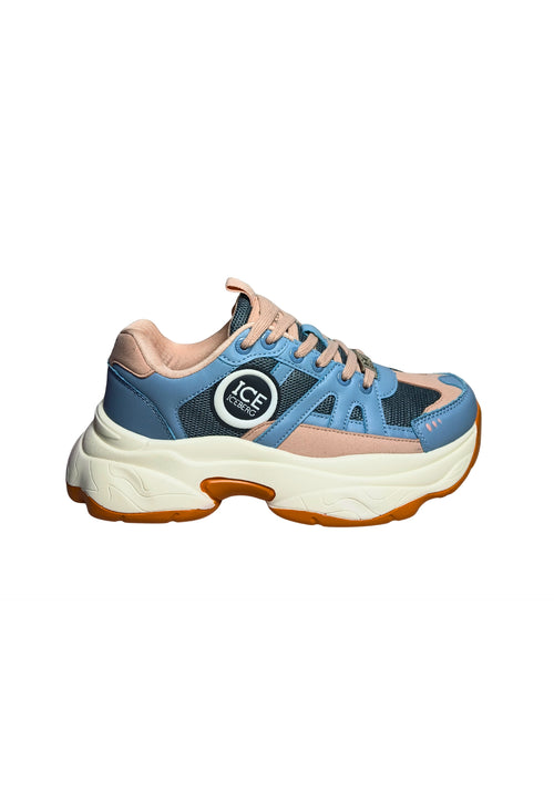 ICEBERG Scarpe Adulto unisex Iceberg Sneakers sportiva multicolor Sky Blue. Logo laterale, chiusura lacci. da uomo