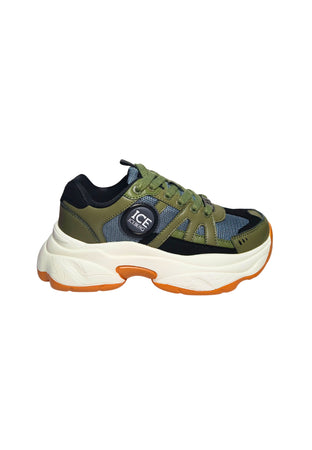 ICEBERG Scarpe Adulto unisex Iceberg Sneakers sportiva color green. Logo laterale, chiusura lacci. da uomo