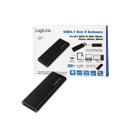 Box Esterno USB3.1 Gen 2 per SSD SATA M.2