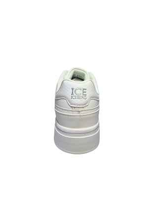 ICEBERG Scarpe Adulto unisex Iceberg Sneakers basse White, stampa serpente, brand logo laterale. da uomo