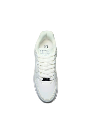 ICEBERG Scarpe Adulto unisex Iceberg Sneakers basse White, stampa serpente, brand logo laterale. da uomo