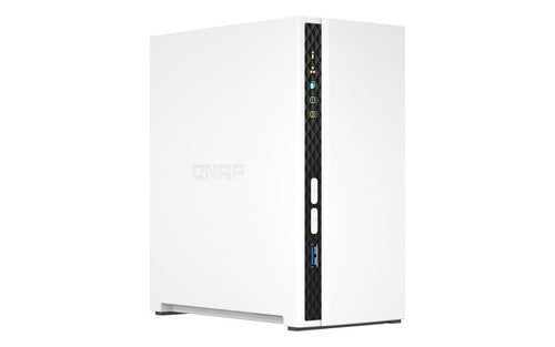 NAS TS-233 Qnap Tower 2Bay 2.5/3.5 SSD/HDD ARM 4CORE 2GB DDR4 Capacità Max 18TB A Disco