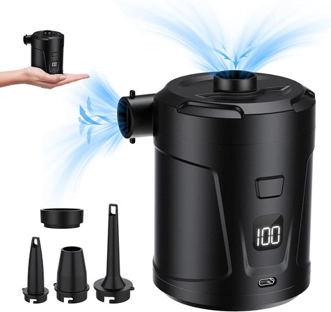 Pompa elettrica per gonfiabili da 5200 mAh per gonfiabili con display a LED