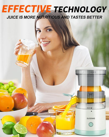 Spremiagrumi Elettrico Portatile USB 45W -70 Decibel Con Spazzola per La Pulizia