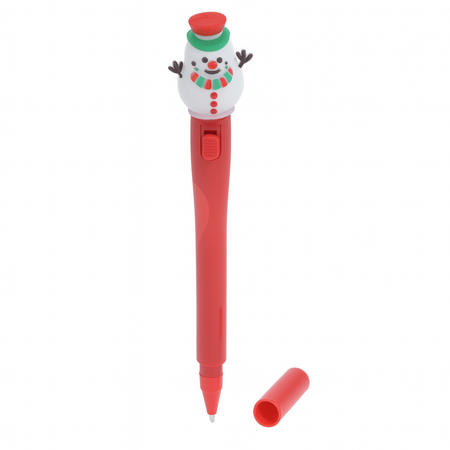 Penna a sfera di natale con luce per decorazioni natalizie