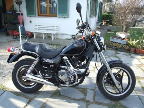 Kit 4 Adesivi per Fiancate x MOTO DUCATI INDIANA 350 Stickers Indiana350 ARGENTO