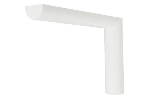 Reggi mensola per arredo in acciaio con copertura in plastica, kit con viti e tasselli